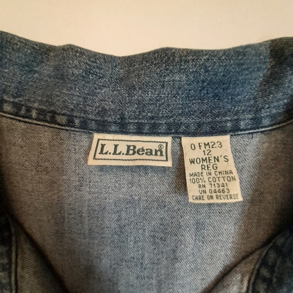 LL Bean size 12 Denim Dress - Picture 5 of 7